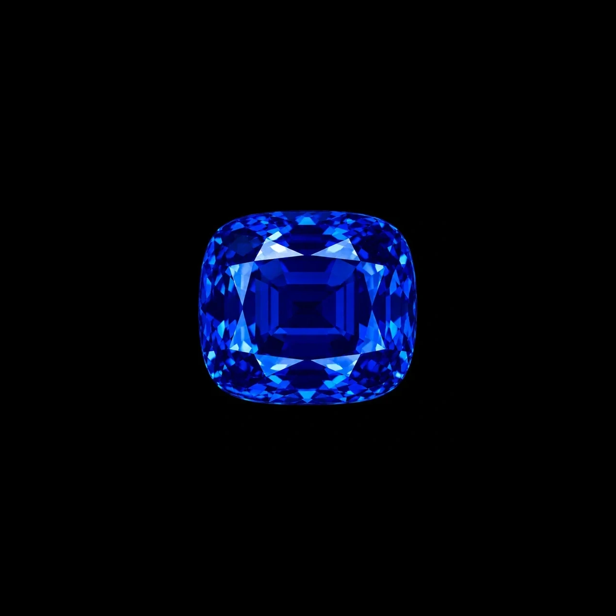 Ceylon sapphire in a cushion cut as a lasting gift