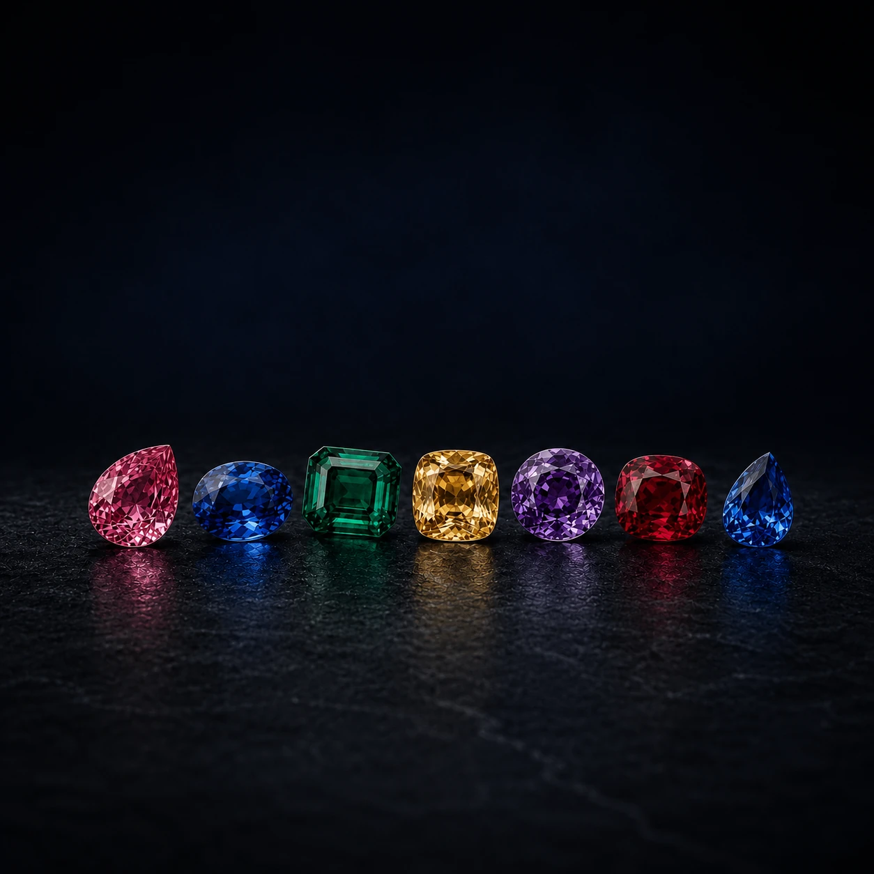 Curated gemstones of the collection