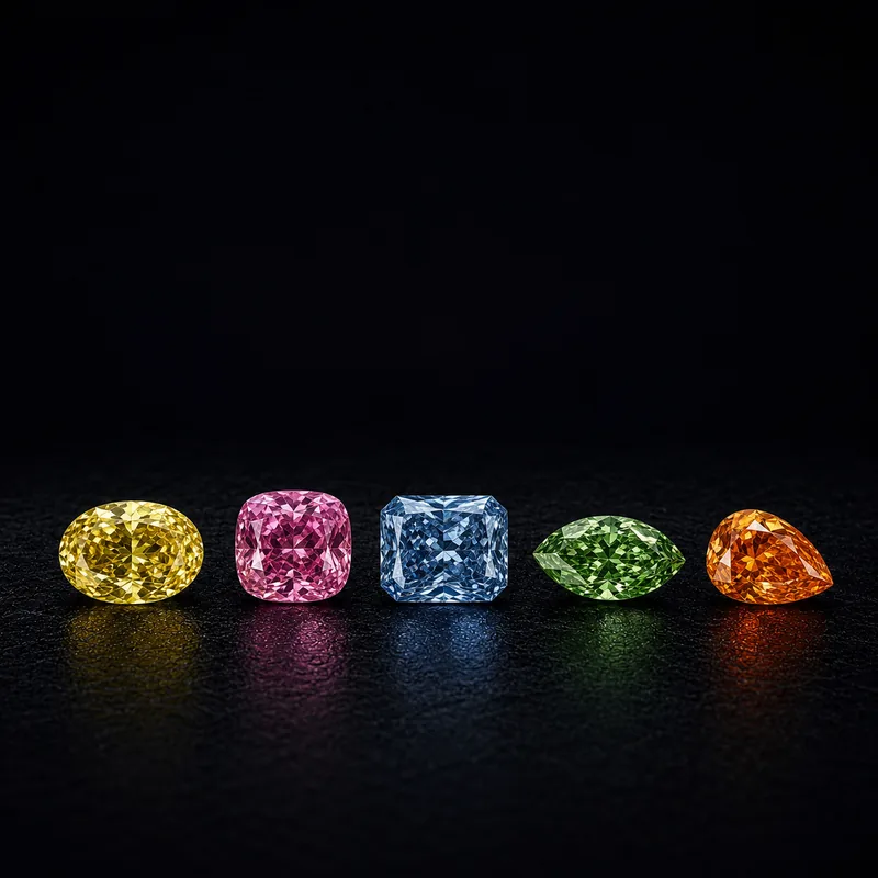 A selection of cut gemstones